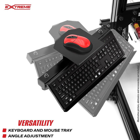 Keyboard & Mouse Mount for AX80 / Any Aluminum Chassis 80X40