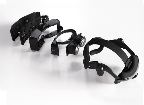 Pimax Crystal Light Prime PC VR Headset - 8K QLED with Local-Dimming, Ideal for Flight and Racing Simulators