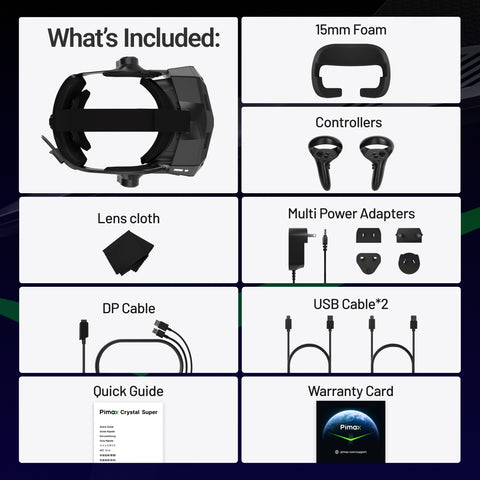 Pimax Crystal Super (Ultrawide 50PPD) - Ideal for Racing and Flight Simulation